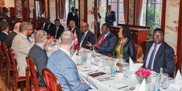 UK's delegation accompanying King Charles and Queen Camilla holds talks with Kenyan Cabinet members on October 31, 2023. 