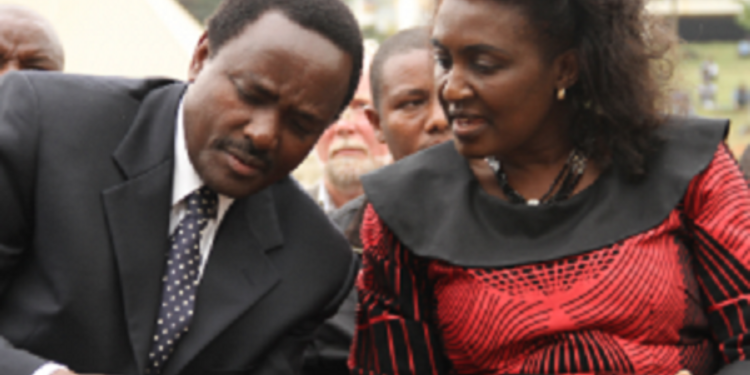 Kalonzo Musyoka with his wife Pauline at a past function. PHOTO/ Courtesy