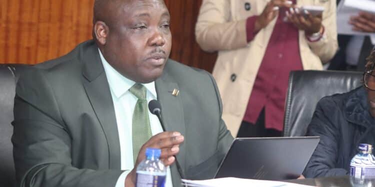 HELB CEO Charles Ringera while appearing before the National Assembly Committee on Education. PHOTO/Parliament. 