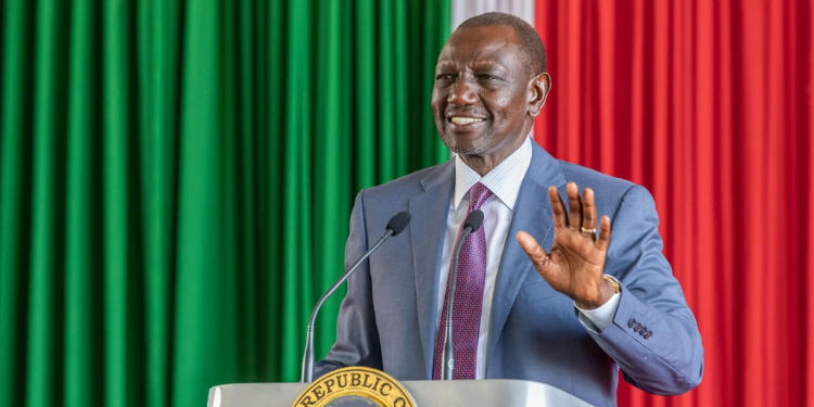 President William Ruto speaking during the Madaraka Day Celebrations. PHOTO/PCS. SHA