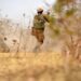 Burkina Faso Soldiers take part in a training exercise in 2017, in Burkina Faso.  (U.S. Army Photo by Sgt Benjamin Northcutt 3rd Special Forces Group (Airborne) Public Affairs Sergeant/released) © 2017 AB Forces News Collection