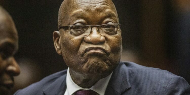 Former president Jacob Zuma, pictured in court last October, has fought a rearguard action against allegations of graft | AFP