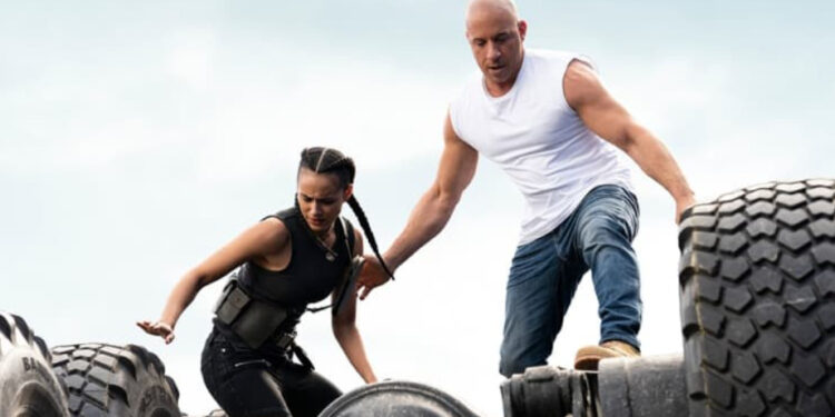Movie still from Universal’s Fast and Furious newly released “F9.”