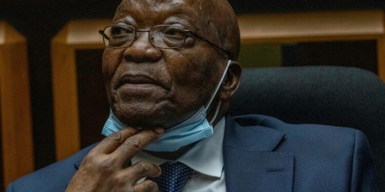 On trial: Zuma at the High Court in Pietermaritzburg in January | AFP