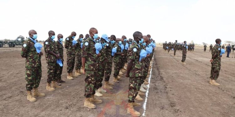 This will be the second batch of KDF peace-keepers going to DR Congo.Photo/KDF