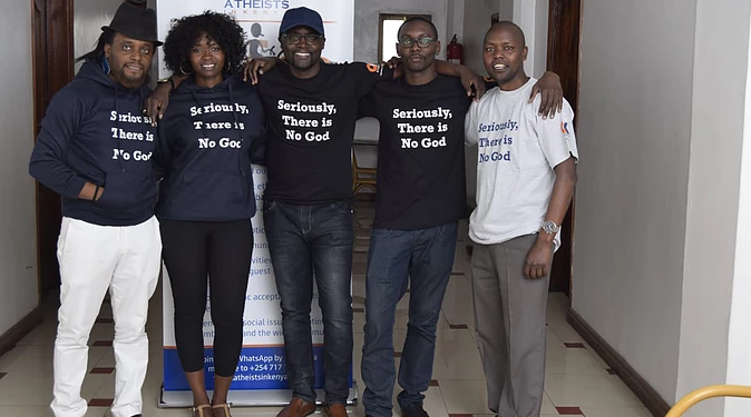Members of the Atheists Society of Kenya at a past event.Photo/AIK