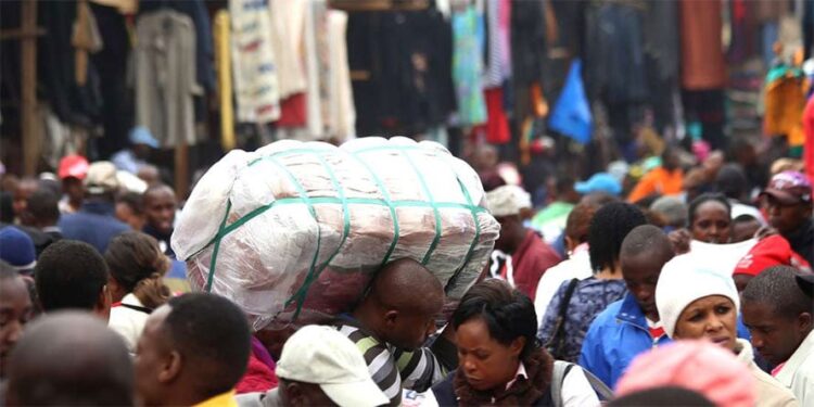Gikomba market in downtown Nairobi. It is the largest second-hand clothes market in Kenya.
Photo: Bussiness Daily