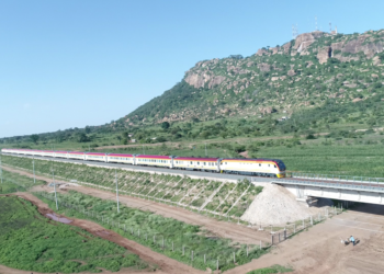 Madaraka Express Passenger Service train.Kenya Railways has warned against a ticketing fraud syndicate targeting SGR travelers.Photo/Kenya Railways