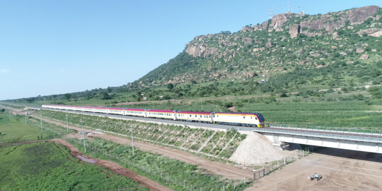 Madaraka Express Passenger Service train.Kenya Railways has warned against a ticketing fraud syndicate targeting SGR travelers.Photo/Kenya Railways