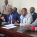 UASU officials at a press conference.They are opposing proposals to cut funding of public universities.Photo/Courtesy
