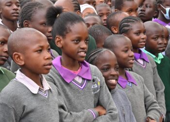 Pupils at Joseph Kangethe primary school in Nairobi. Atwoli wants the country to revert back to the 8-4-4 system.Photo/Courtesy