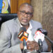 Agriculture CS Mithika Linturi addresses a news conference at his office on Friday.Photo/Courtesy