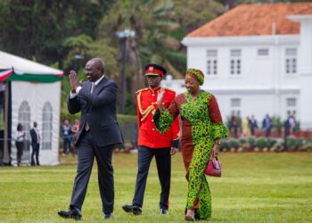 President William Ruto and First Lady Rachael Ruto during the Jamhuri day luncheon at State House Nairobi.Photo/State House ,Kenya