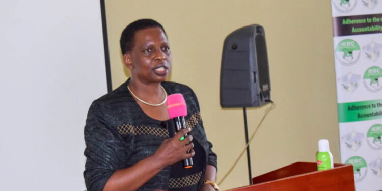 Deputy IEBC CEO Ruth Kulundu who was resinstated back to her position on Thursday, January 26 by a Nairobi court.PHOTO/COURTESY