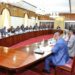 A past cabinet meeting.President Ruto says the Cabinet will go paperless in a push to digitize government services.Photo/State House