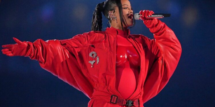 Rihanna during her Super Bowl performance
Photo Courtesy