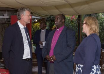 ACK Arch Bishop Jackson Ole Sapit during a dinner hosted by the Danish Ambassador to Kenya.Photo/Anglican Kenya