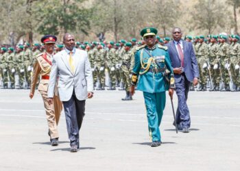 President William Ruto during the 86th NYS pass out parade in Gilgil.Photo/PCS