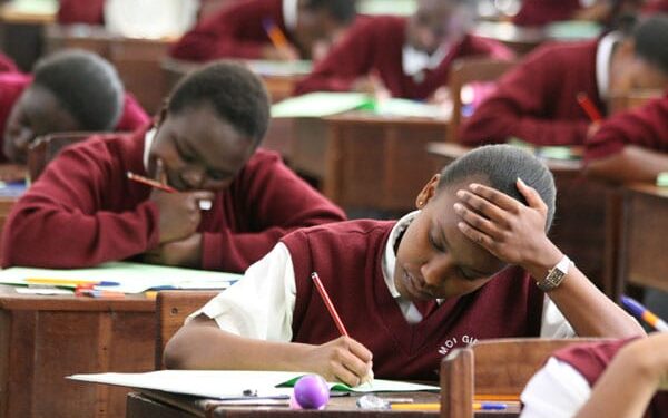 Students from Moi Girls Eldoret sitting for KCSE exams.PHOTO/COURTESY