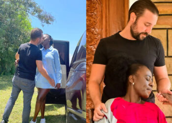 Songbird Akothee with her Husband to be, Mr. Omosh: PHOTO/Courtesy