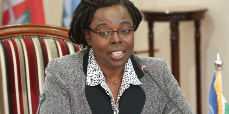 Controller of Budget Margaret Nyakango says she was forced to sign for the release of the funds days to the elections.Photo/Courtesy