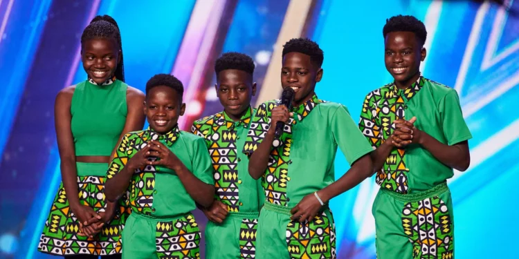 Ugandan Ghetto Kids at the Britian's Got Talent Show :PHOTO/Courtesy