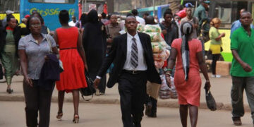 Kenyans walking in the streets of nairobi.PHOTO/COURTESY