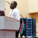 A model of a prototype of a 3U Earth observation satellite, the Taifa-1, is displayed at the University of Nairobi's Taifa Hall in Nairobi, Kenya, on April 14, 2023, as delegates witness the preparations for the launch of Kenya's first operational satellite. SayariLabs and EnduroSat have designed and developed the Taifa-1 satellite, which will be launched aboard a SpaceX Falcon-9 rocket to capture agricultural data that will be used to combat food insecurity | Photo Courtesy