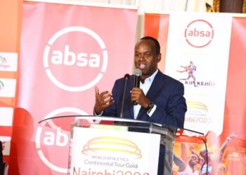 Absa Bank Kenya Chief Executive Officer Abdi Mohamed during the launch of the 2023 Absa Kip Keino Classic at Safari Park Hotel, Nairobi on May 5, 2023

Photo Courtesy