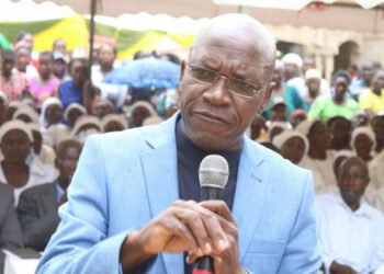Senator Boni Khalwale shared photos of his wife who is in hospital.