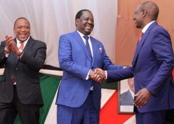 President Ruto and opposition leader Raila Odinga rumor a handshake as US Senator Coons who foresaw 2018 handshake is in Kenya