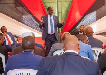 Raila addresses the media ahead of Bomas talks. Picks Jeremiah Kioni to lead legal team.