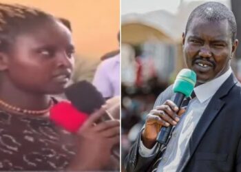 Mercy, Tarus the lady who confronted Senator Mandago and other Uasin Gishu leaders for stealing from their parents