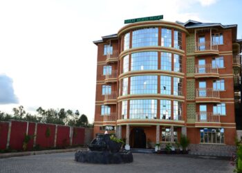 A photo showing the front facade of the Great North Resort in Murang'a County that has been put up for auction.