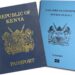 The Kenyan passport and the East African Passport.