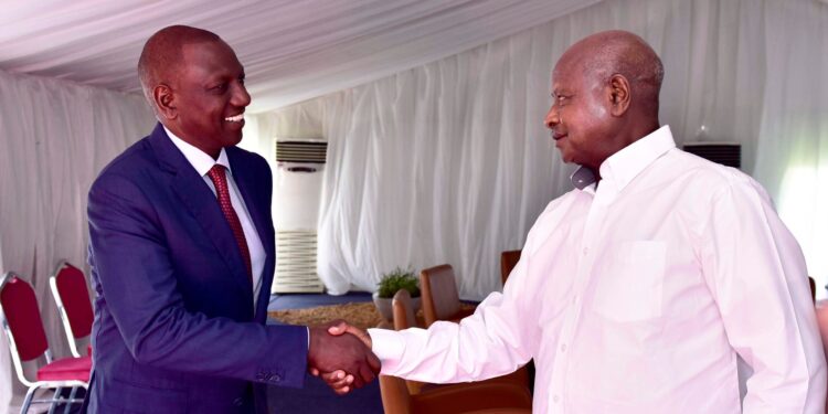 President of Kenya William Ruto and President of Uganda Yoweri Museveni. PHOTO-Museveni