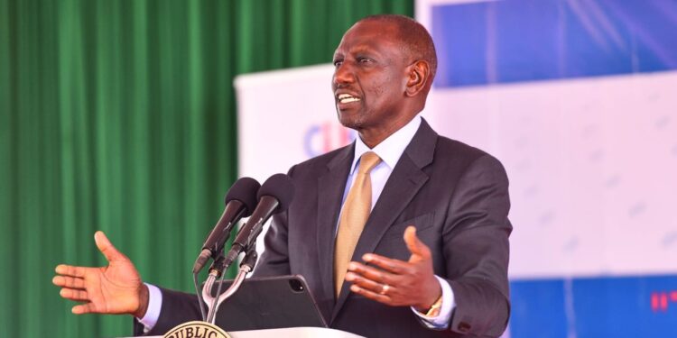 President William Ruto speaks during the launch of the Open University of Kenya.