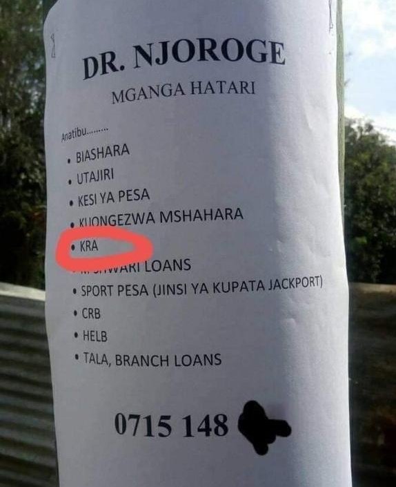 Viral Mganga Who Cures Tax Problems Catches KRA Attention