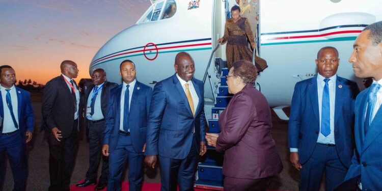 President William Ruto flies to Congo for Climate Change Summit.