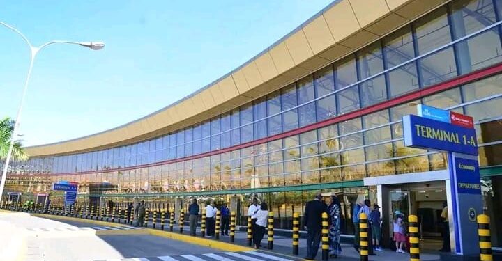 A photo of the Jomo Kenyatta International Airport in Nairobi.