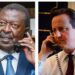 A collage of PCS Musalia Mudavadi and UK Foreign Minister David Cameron.