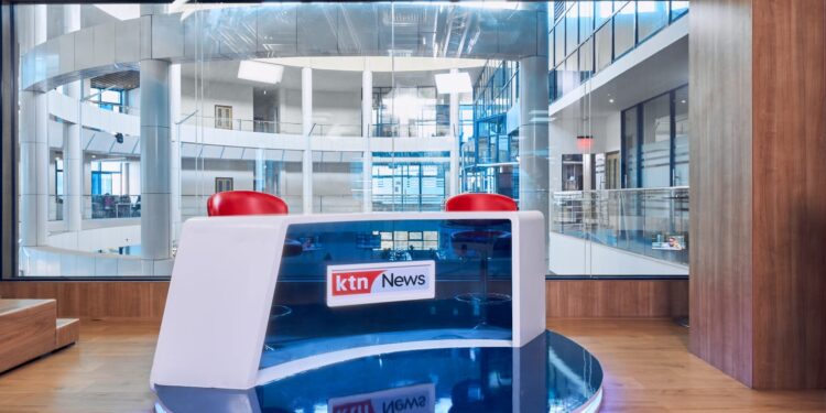 A photo of KTN News newsroom. PHOTO Citizen TV