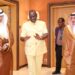 President William Ruto meets Saudi Arabia Ministers for Energy and Finance Abdulaziz bin Salman and Mohammed Al-Jadaan, Riyadh in Saudi Arabia. PHOTO/PCS