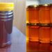 A photo collage of sample honey containers.