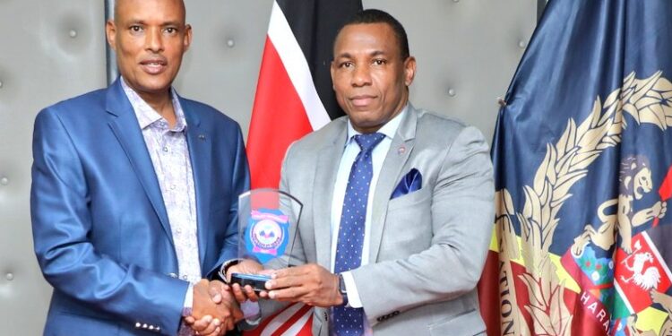 Haiti DCI Frédéric LECONTE with his Kenyan counterpart Mr Mohamed I. Amin.