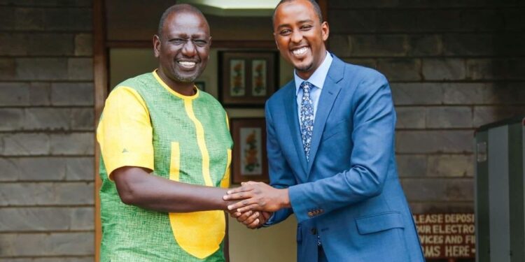 President William Ruto and State House Spokesperson Hussein Mohamed. PHOTO/PCS. 