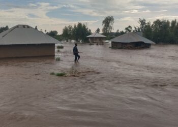 Flooded village County.PHOTO/Redcross