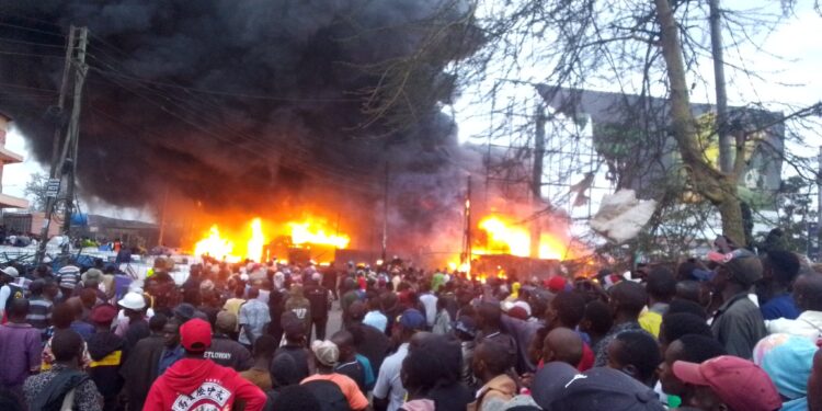 Businesses Burnt Down as Fire Breaks Out in Nairobi CBD Plaza