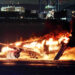 A Japan Airlines plane on fire on a runway of Tokyo's Haneda Airport on January 2, 2024. PHOTO/Courtesy.
