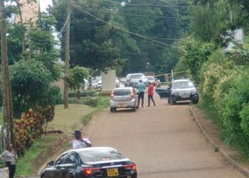 Police visit Kawira Mwangaza.